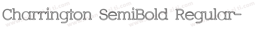 Charrington SemiBold Regular字体转换